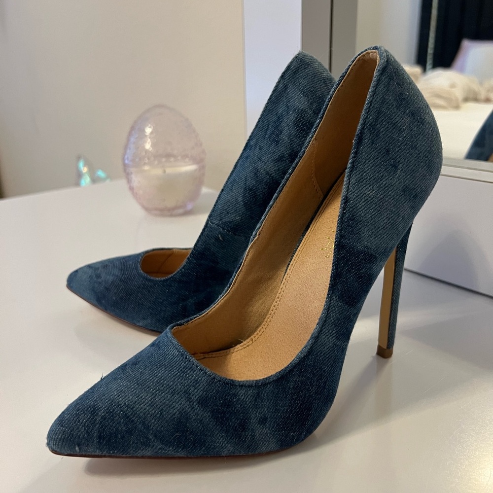 Liliana Denim Pump Heels